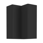 Kép 1/7 - Felső sarokszekrény fekete, SIBER 60x60 GN-90 2F