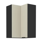 Kép 1/7 - Felső sarokszekrény cashmere/fekete, ARAKA 60x60 GN-90 2F