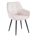 Kép 1/6 - Design fotel, bézs/fekete, MARKEN