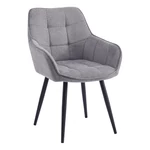 Kép 1/6 - Design fotel, szürke/fekete, MARKEN