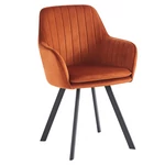 Kép 1/6 - Design fotel, terrakotta Velvet szövet, AURIL