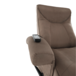 Kép 6/19 - Mechanikusan állítható pihenő fotel, szürkés barna textil, SUAREZ