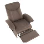 Kép 18/19 - Mechanikusan állítható pihenő fotel, szürkés barna textil, SUAREZ