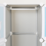 Kép 3/10 - Gyerek moduláris szekrény, szürke/gyerek minta, BIARO