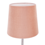 Kép 5/12 - Asztali lámpa, fém/rózsaszín textil lámpabúra, GAIDEN