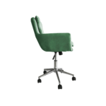 Kép 2/4 - Irodai szék, anyag smaragd/króm, KAILA