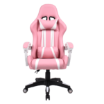 Kép 7/7 - Irodai/gamer szék, rózsaszín/fehér, PINKY