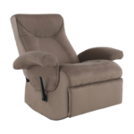 Kép 1/19 - Mechanikusan állítható pihenő fotel szürkés barna textil SUAREZ