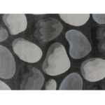 Kép 1/12 - Szőnyeg barna szürke kő minta 160x235 MENGA