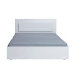 Kép 1/3 - Dupla ágy 160x200 fehér  magasfényű fehér HG ASIENA