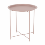 Kép 12/27 - Kisasztal levehető tálcával, nude rózsaszín, RENDER