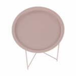 Kép 4/27 - Kisasztal levehető tálcával, nude rózsaszín, RENDER