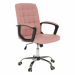 Kép 1/16 - Irodai szék rózsaszín textilbőr RULIS