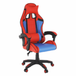 Kép 1/31 - Irodai/gamer szék, kék/piros, SPIDEX