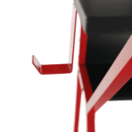 Kép 5/16 - Számítógépasztal/Gamer asztal, piros/fekete, TABER