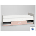 Kép 1/8 - IQ 12 (ágy) szürke platina/fehér/rózsaszín