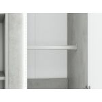 Kép 5/8 - Lumens 01 szekrény beton/fehér fényes