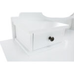Kép 10/23 - Fésülködőasztal zsámollyal, fehér/ezüst, LINET NEW