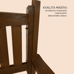Kép 5/23 - Kerti lóca, barna, 150cm, AMULA