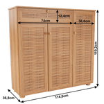Kép 2/15 - Cipősszekrény, MDF laminált, natúr, FP 01