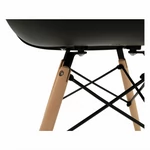 Kép 3/26 - Fotel, fekete/bükk, DAMEN NEW