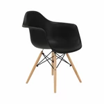 Kép 9/26 - Fotel, fekete/bükk, DAMEN NEW