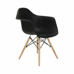 Kép 9/26 - Fotel, fekete/bükk, DAMEN NEW