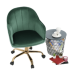 Kép 10/22 - irodai szék, zöld Velvet szövet/arany, EROL