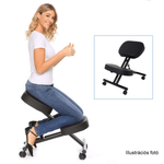 Kép 3/9 - Ergonomikus zsámoly, szürke/fekete, RUFUS