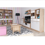 Kép 3/5 - komód 3D2S, fehér/tölgy sonoma, TEYO