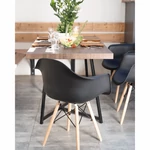 Kép 19/26 - Fotel, fekete/bükk, DAMEN NEW