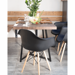 Kép 19/26 - Fotel, fekete/bükk, DAMEN NEW