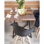 Kép 20/26 - Fotel, fekete/bükk, DAMEN NEW