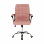 Kép 2/16 - Irodai szék, rózsaszín textilbőr RULIS