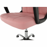 Kép 7/16 - Irodai szék, rózsaszín textilbőr RULIS