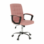 Kép 11/16 - Irodai szék, rózsaszín textilbőr RULIS