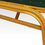 Kép 9/9 - Rakásolható szék, zöld/matt arany keret, ZINA 2 NEW