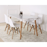 Kép 20/25 - Modern szék, bükk+ fehér, CINKLA 3 NEW