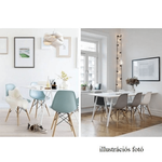 Kép 23/25 - Modern szék, bükk+ fehér, CINKLA 3 NEW