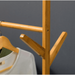 Kép 7/8 - Kerekes akasztó, bambus, 80 cm széles, VIKIR TYP 2