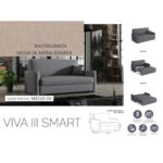 Kép 1/2 - VIVA SMART III. előre nyíló rugós kanapé