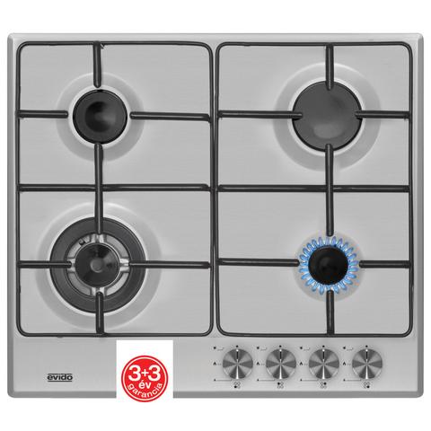 EVIDO VALEO 60FX gáz főzőlap inox WOK matt zománc edénytartók