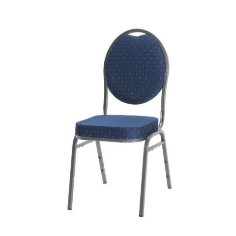 VELENCE bankett szék szürke vázzal kék kárpittal