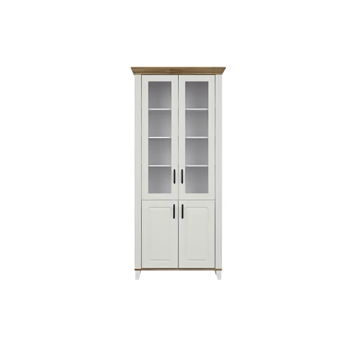 Kandy vitrin Reg2D2W alpesi fehér/sötét tölgy