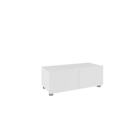 Calabrini  C RTV 100 TV szekrény magasfényű fehér 100 cm