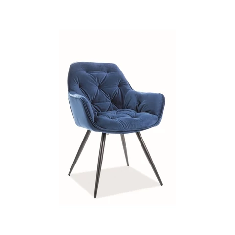 CHERRY VELVET szék sötétkék BLUVEL 86