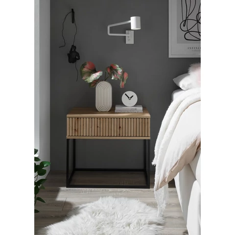 MARLE II. éjjeliszekrény artisan tölgy színben 60 cm