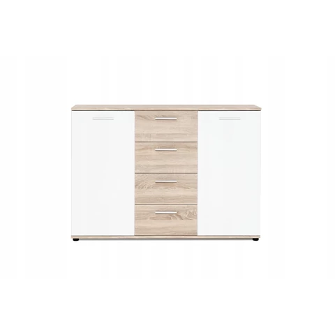Jacky 2 sonoma/fehér komód 120 cm