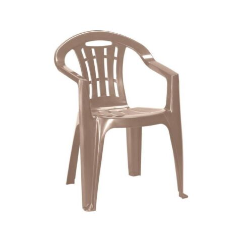 Mallorca műanyag kerti szék cappuccino színben