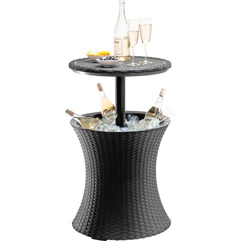 KETER COOL BAR RATTAN többfunkciós kerti bár, kerti asztal - grafit